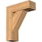 Ekena Millwork Traditional Block Smooth Bracket w/ Offset Brace, Western Red Cedar, 7 1/2"W x 22"D x 26"H BKT0806X22X26TRA05SWR - alternate 1